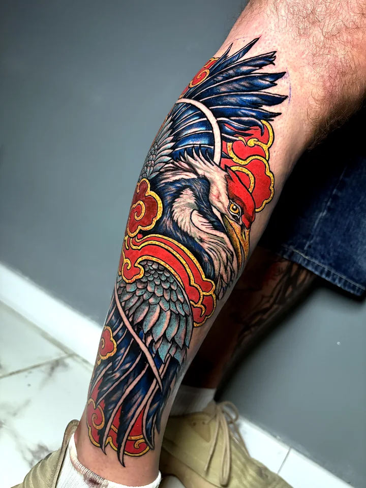 Tatuaje neotradicional a color